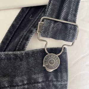 Madewell overall shorts in black